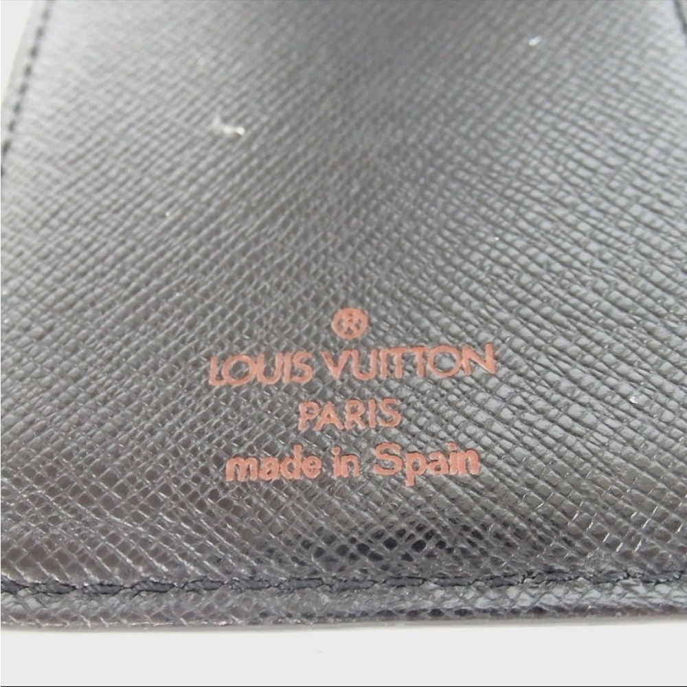 Louis Vuitton black Textured Wallet agenda Epi leather - Picture 8 of 8